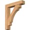 Ekena Millwork Merced Block Smooth Bracket w/ Offset Brace, Western Red Cedar, 7 1/2"W x 38"D x 44"H BKT0806X38X44MRC05SWR - alternate 1